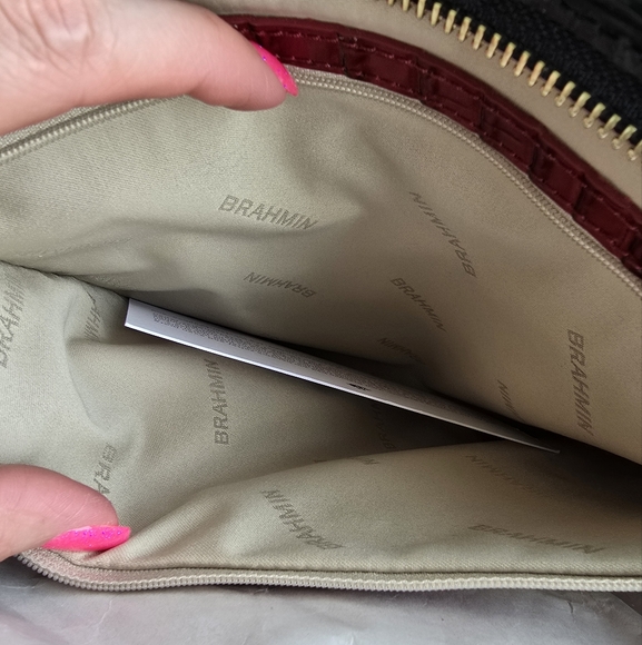 Brahmin Medium Asher In Vintage Red Stanza - Picture 4 of 14